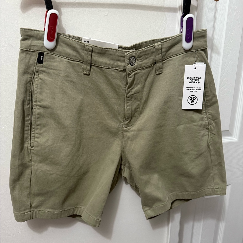 General Denim Works Khaki Cargo Shorts